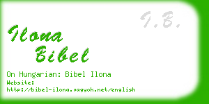 ilona bibel business card